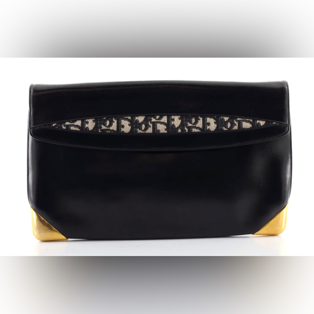 Christian Dior Vintage Trotter Calfskin Handbag
